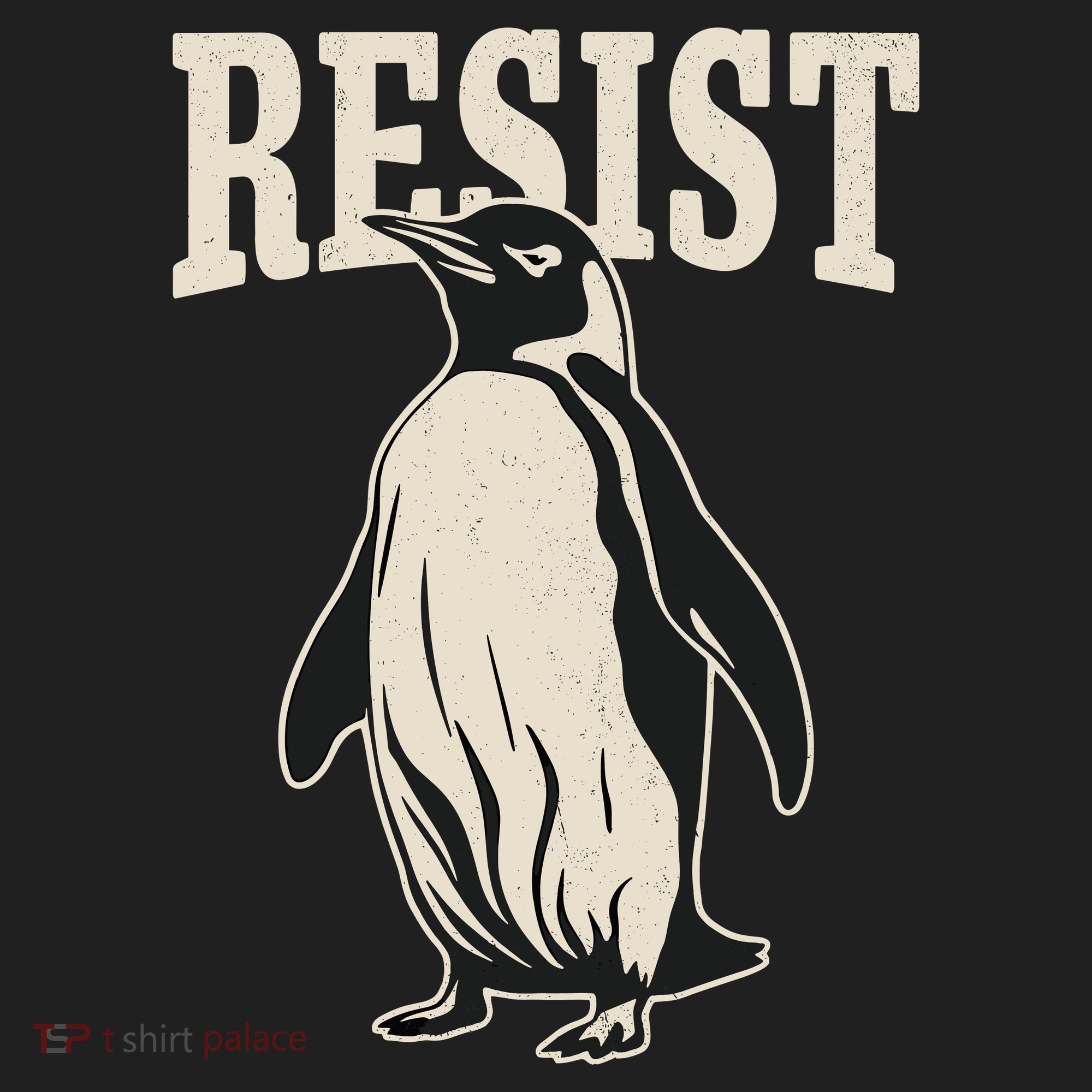 Resist Penguin Golf Towel