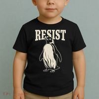 Resist Penguin Toddler T-Shirt thumb 2