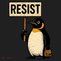 Resist Penguin Women's Sweatshirt thumb 2