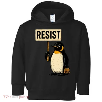 Resist Penguin Toddler Hoodie