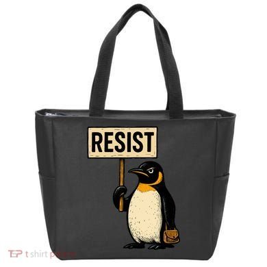 Resist Penguin Tote Bag
