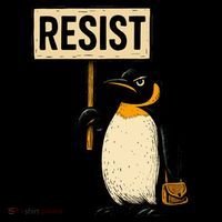 Resist Penguin Tote Bag thumb 4