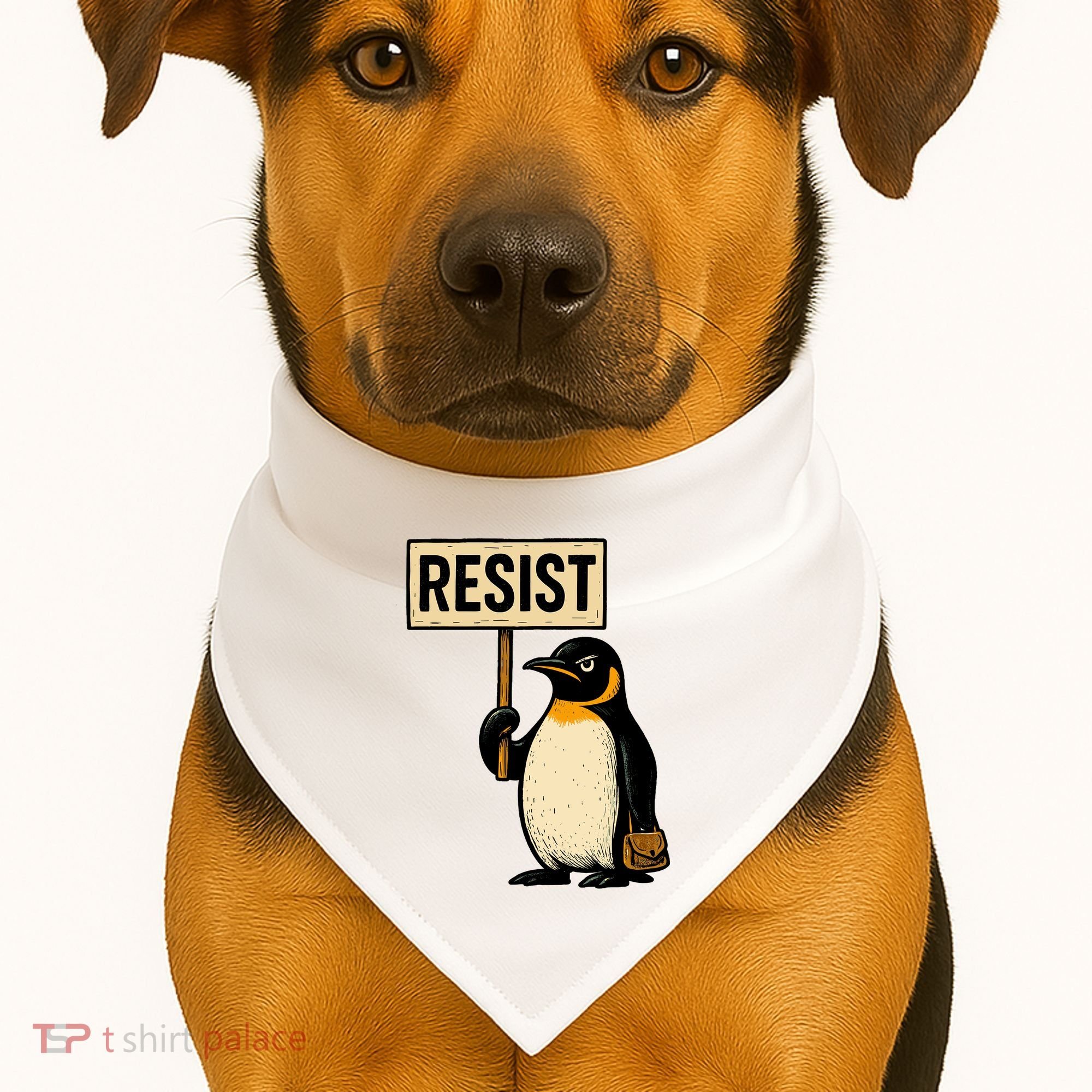 Resist Penguin USA-Made Doggie Bandana