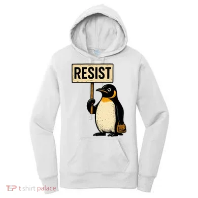 Resist Penguin Women's Hoodie