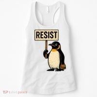 Resist Penguin Women's Tank Top thumb 0