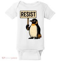 Resist Penguin Baby Bodysuit thumb 0