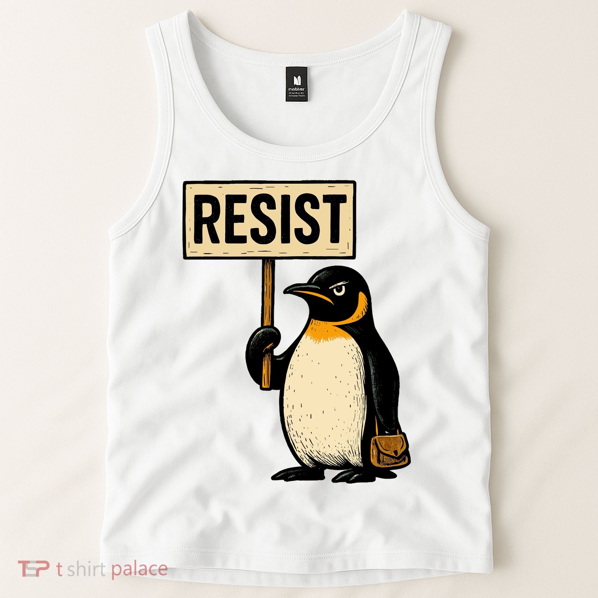 Resist Penguin Tank Top