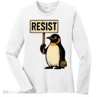 Resist Penguin Women's Long Sleeve Shirt thumb 0