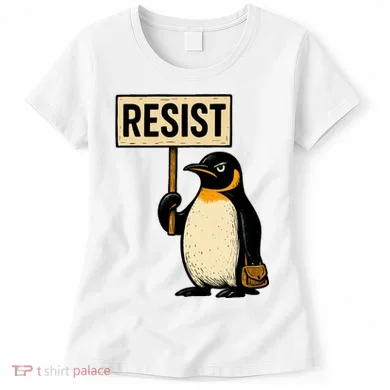 Resist Penguin Women's T-Shirt