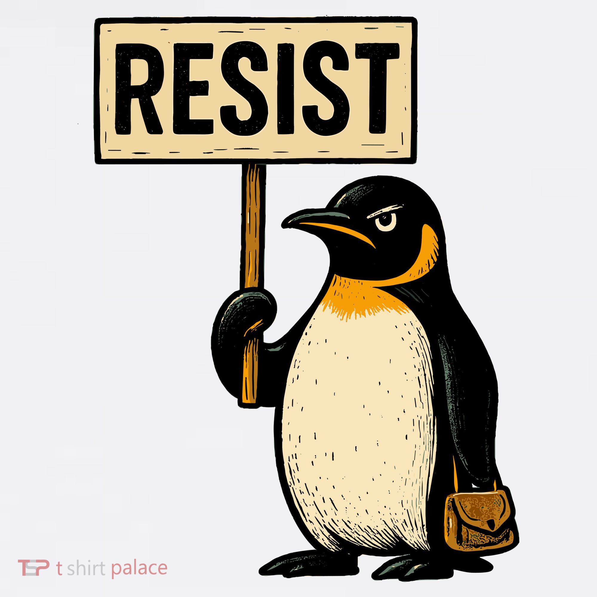 Resist Penguin Women's T-Shirt