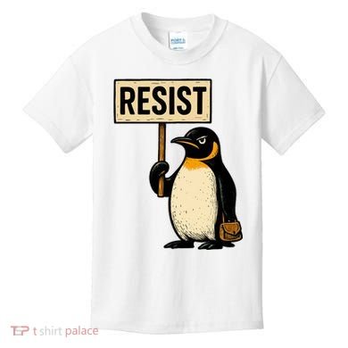 Resist Penguin Kids T-Shirt