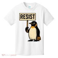 Resist Penguin Kids T-Shirt thumb 0