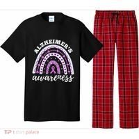 Rainbow Purple Ribbon Alzheimers Awareness Pajama Set thumb 0