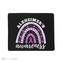 Rainbow Purple Ribbon Alzheimers Awareness Mousepad thumb 0