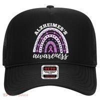 Rainbow Purple Ribbon Alzheimers Awareness Hat thumb 0
