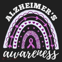 Rainbow Purple Ribbon Alzheimers Awareness Hat thumb 2