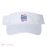 Radiate Positivity Retro Smiley Floral Quote Visor thumb 0