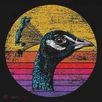 Retro Peacock Doggie Tank thumb 4