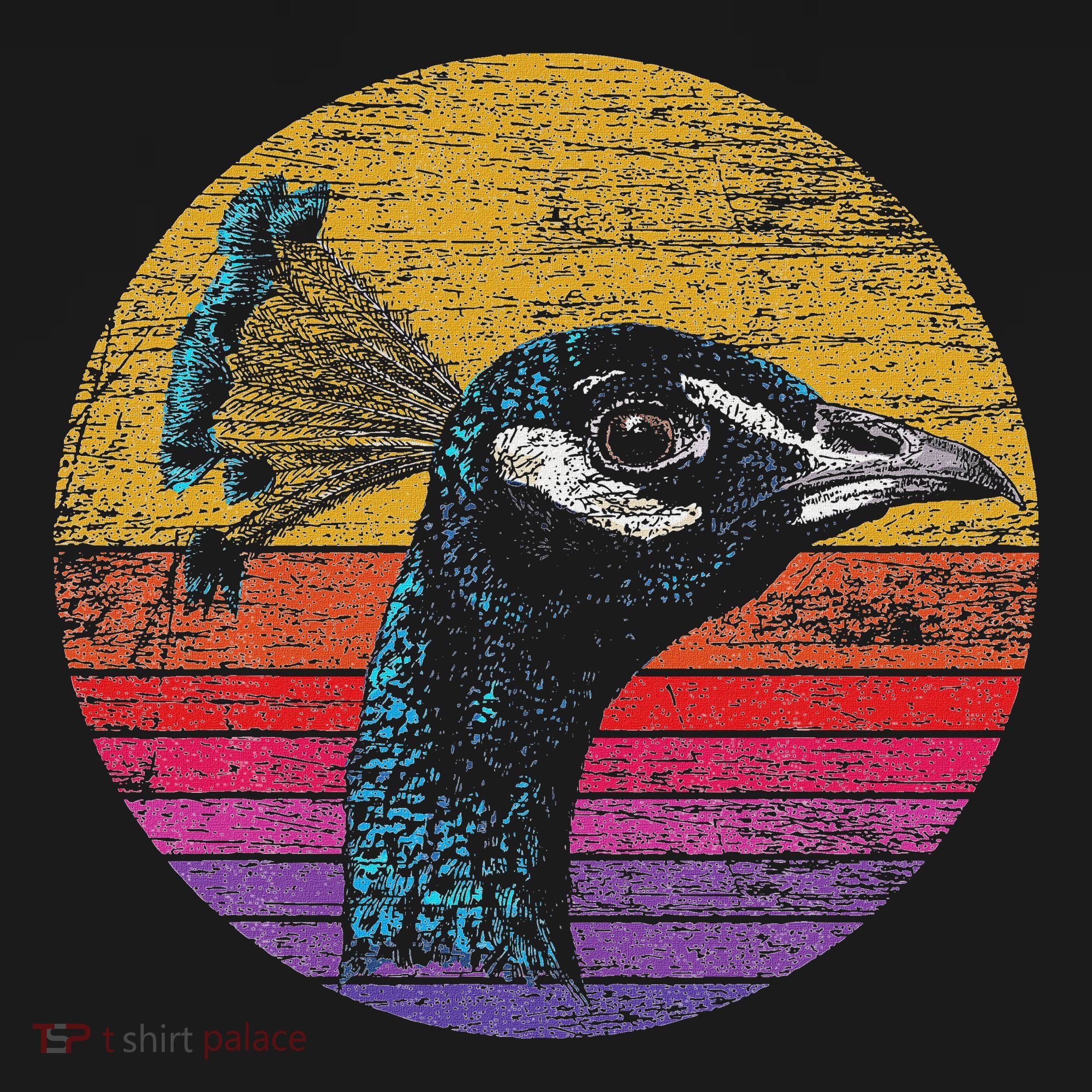 Retro Peacock T-Shirt