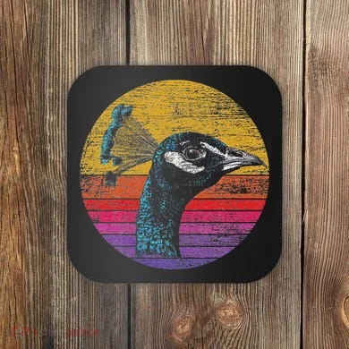 Retro Peacock Coaster