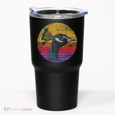 Retro Peacock Tumbler