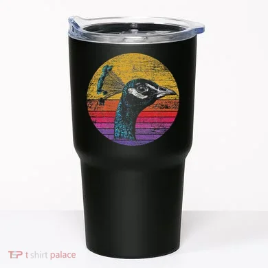 Retro Peacock Tumbler