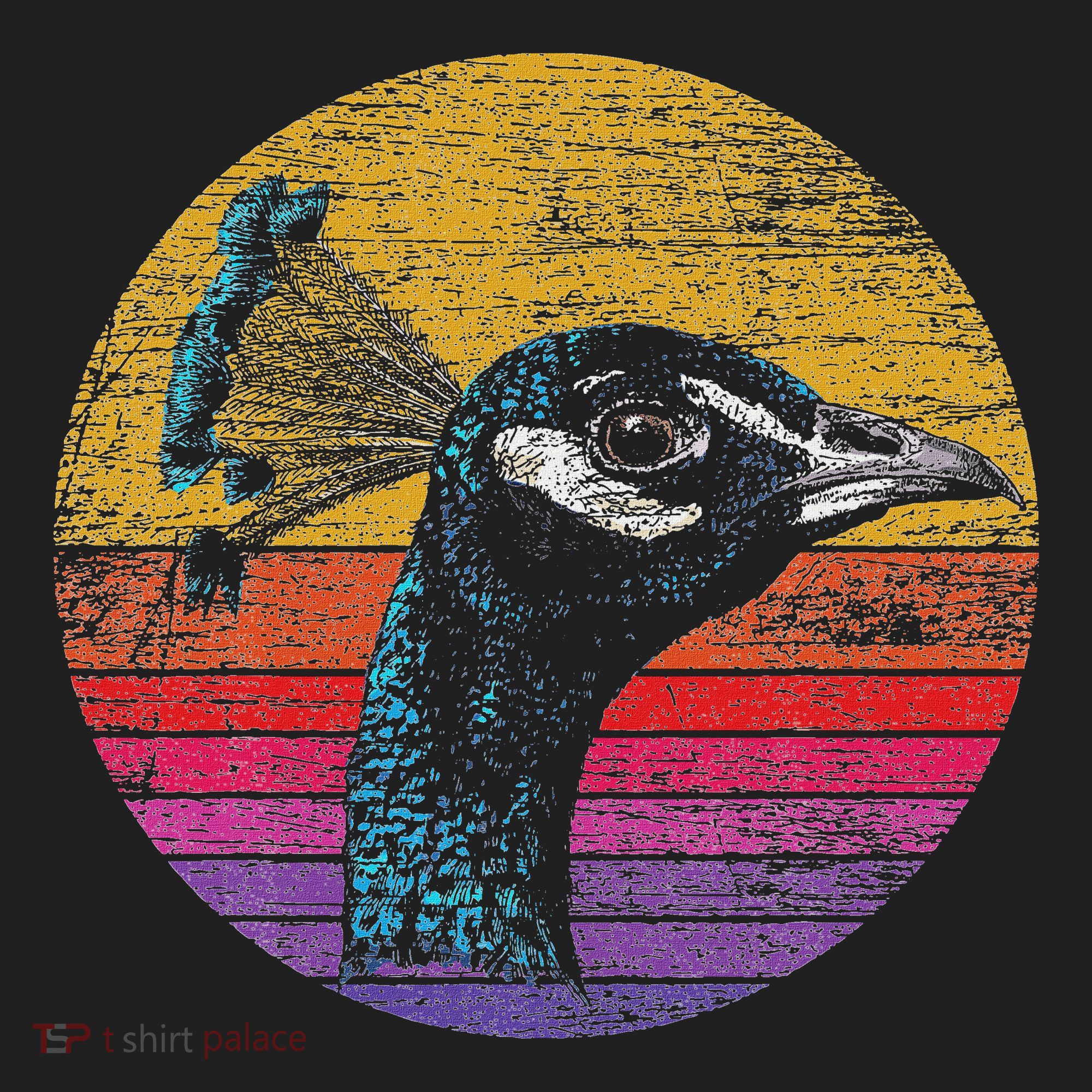 Retro Peacock Tumbler