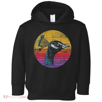 Retro Peacock Toddler Hoodie