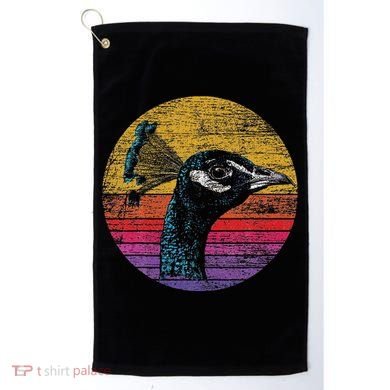 Retro Peacock Golf Towel