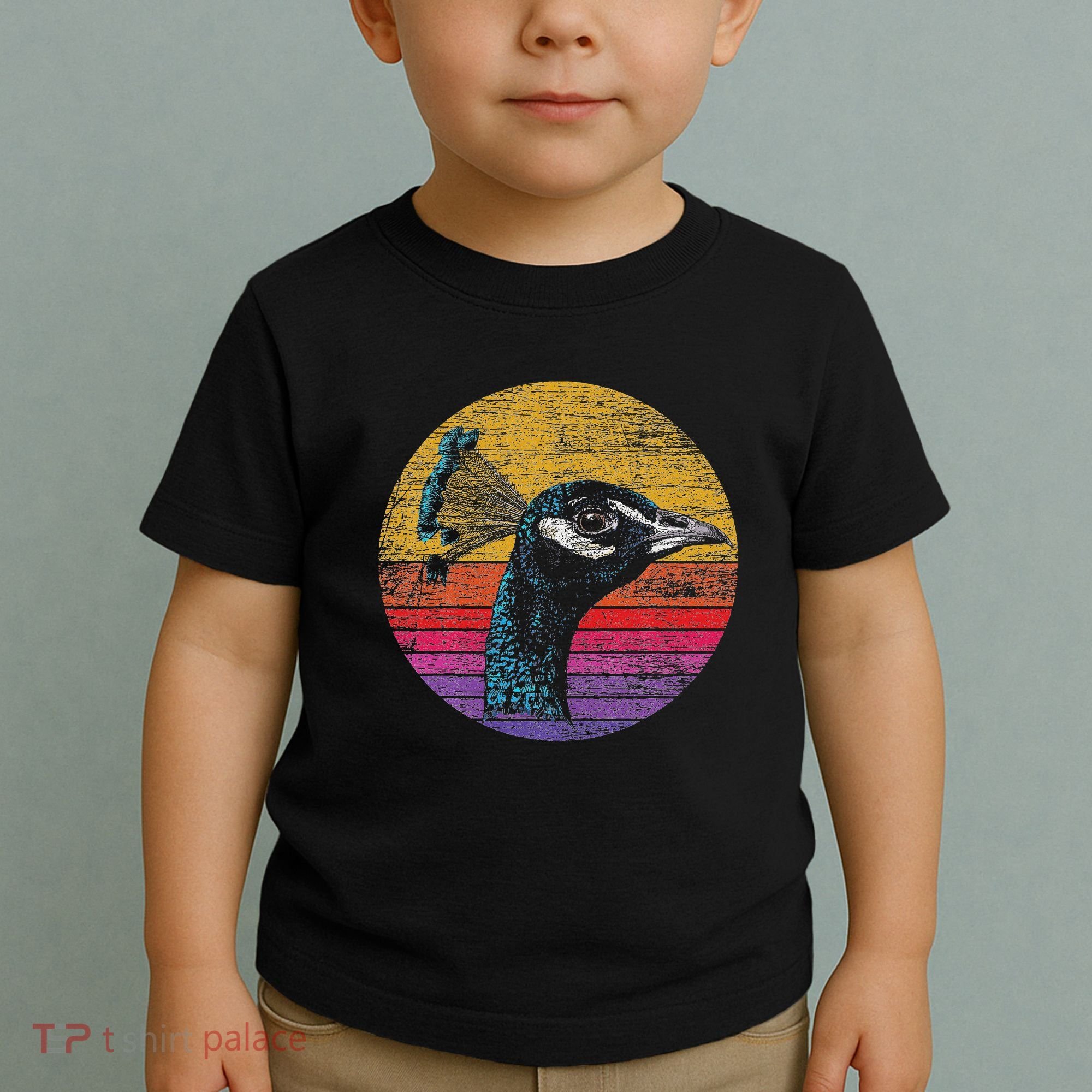 Retro Peacock Toddler T-Shirt