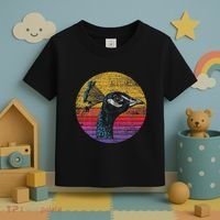 Retro Peacock Toddler T-Shirt thumb 3