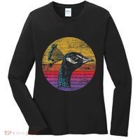 Retro Peacock Women's Long Sleeve Shirt thumb 0