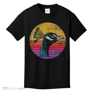 Retro Peacock Kids T-Shirt