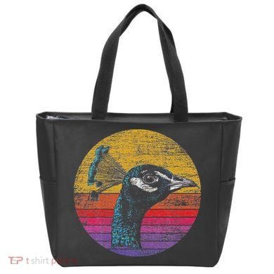 Retro Peacock Tote Bag
