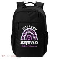 Rainbow Purple Ribbon Support Squad AlzheimerS Backpack thumb 0