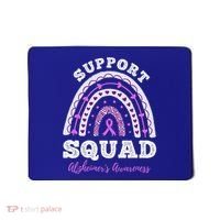 Rainbow Purple Ribbon Support Squad AlzheimerS Mousepad thumb 0