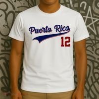 Retro Puerto Rico 12 Beisbol Jersey Boricua Baseball T-Shirt thumb 3