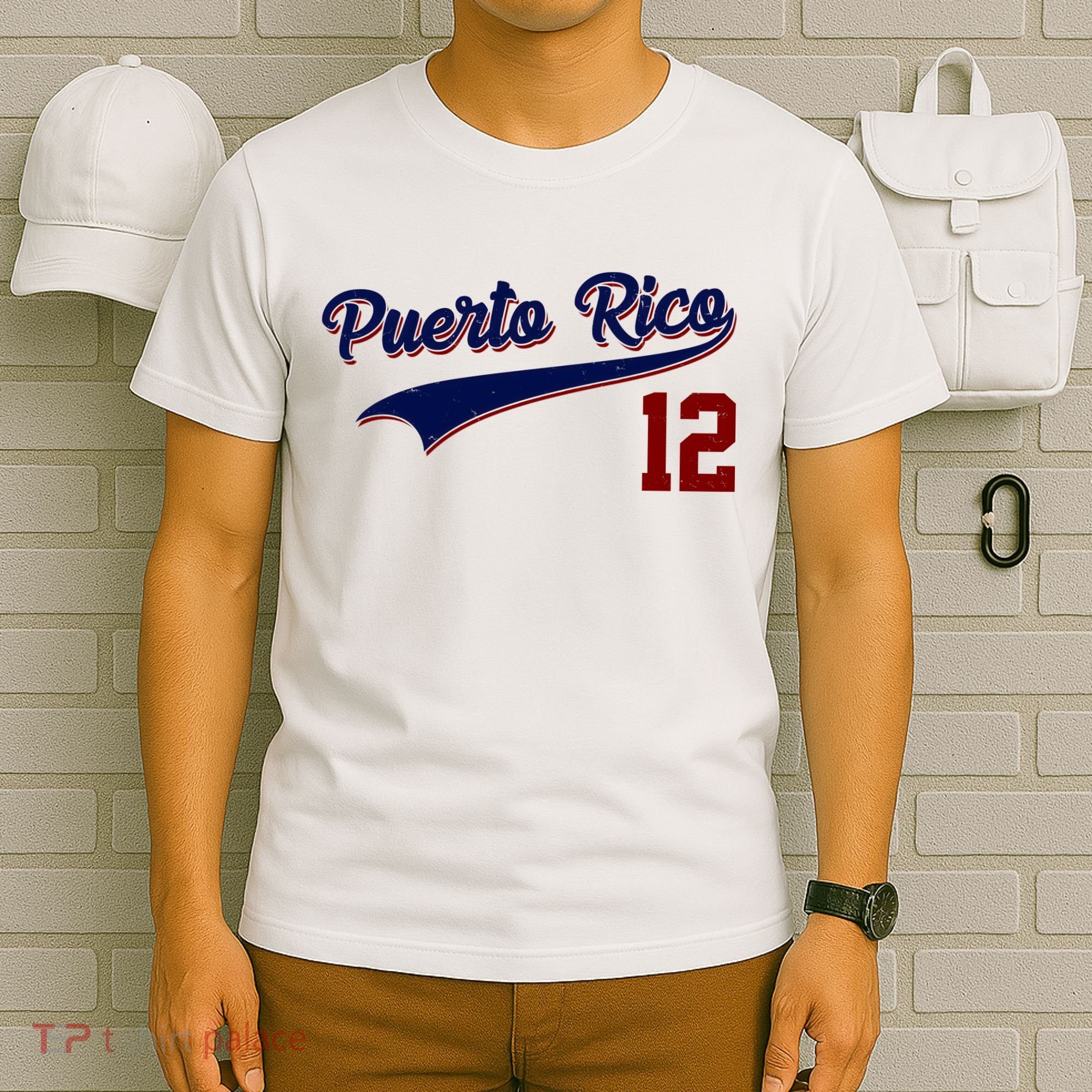 Retro Puerto Rico 12 Beisbol Jersey Boricua Baseball T-Shirt