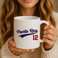 Retro Puerto Rico 12 Beisbol Jersey Boricua Baseball Coffee Mug thumb 3