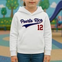 Retro Puerto Rico 12 Beisbol Jersey Boricua Baseball Kids Hoodie thumb 3