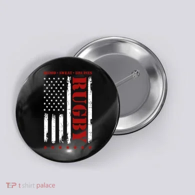 Rugby Player Rugby Button
