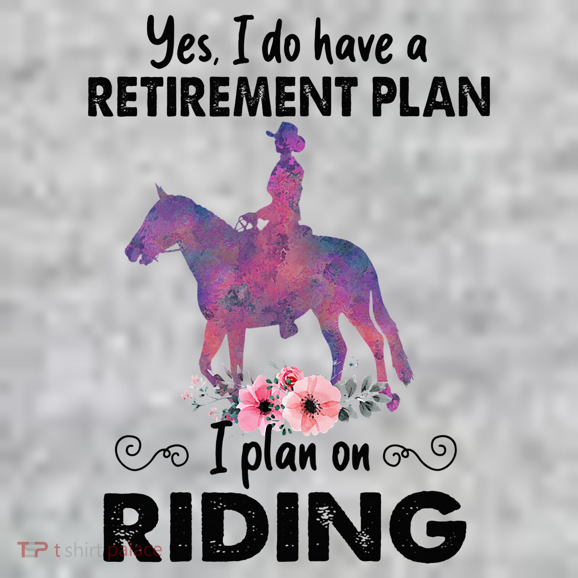 Retirement Plan Riding Horses Horse Lover Funny Horseback Long Sleeve Shirt