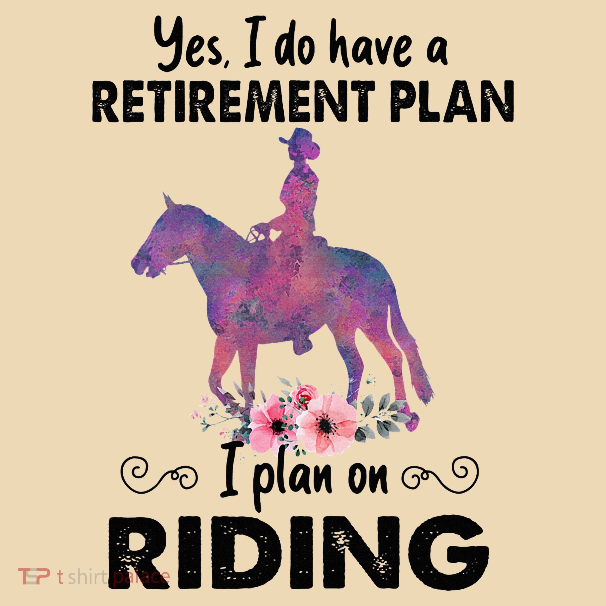 Retirement Plan Riding Horses Horse Lover Funny Horseback Tote Bag