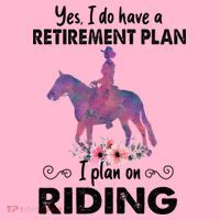 Retirement Plan Riding Horses Horse Lover Funny Horseback Coaster thumb 2