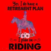 Retirement Plan Riding Horses Horse Lover Funny Horseback Santa Hat thumb 1