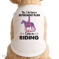 Retirement Plan Riding Horses Horse Lover Funny Horseback Doggie Tank thumb 0