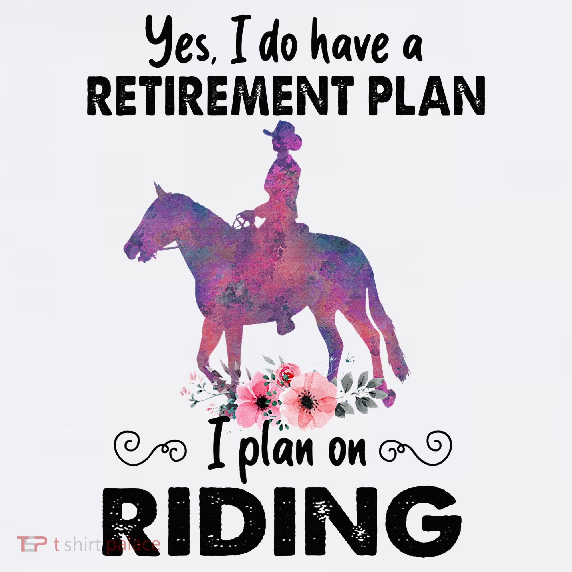 Retirement Plan Riding Horses Horse Lover Funny Horseback Women's Hoodie