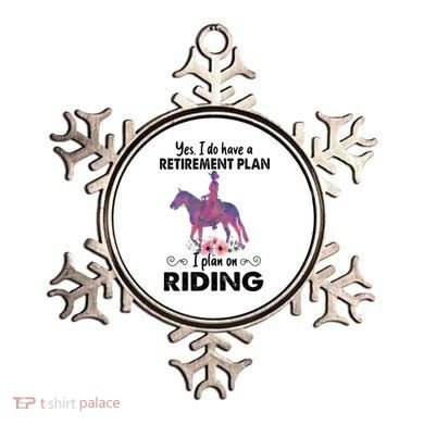 Retirement Plan Riding Horses Horse Lover Funny Horseback Ornament