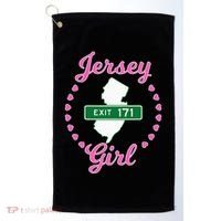 Raceway Park Retro Racetrack Englishtown Nj New Jersey Golf Towel thumb 0