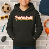 Retro Pickleball Kids Hoodie thumb 2